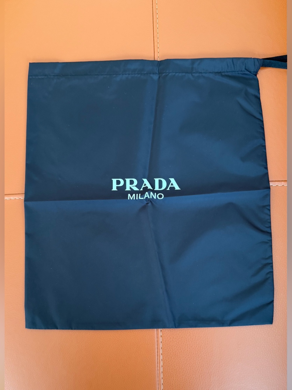 NWOT Prada Black Drawstring Bag